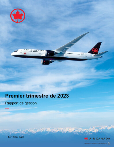 Miniature Air Canada Rapport trimestriel 2023-q1