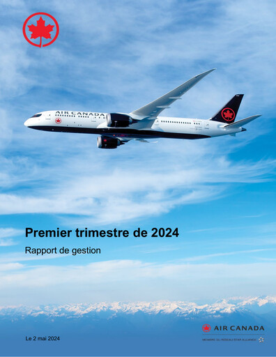 Miniature Air Canada Rapport trimestriel 2024-q1