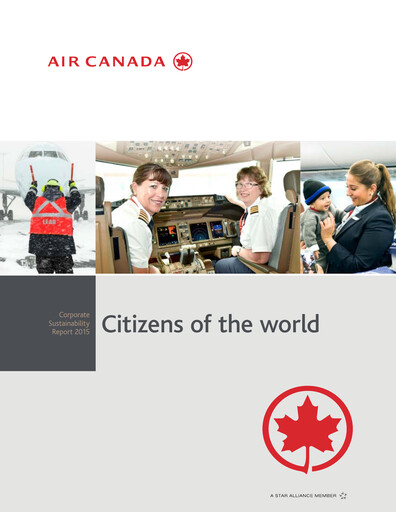 Miniature Air Canada Rapport de durabilité 2015