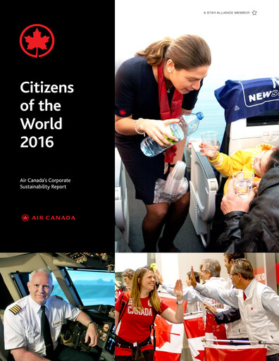 Miniature Air Canada Rapport de durabilité 2016