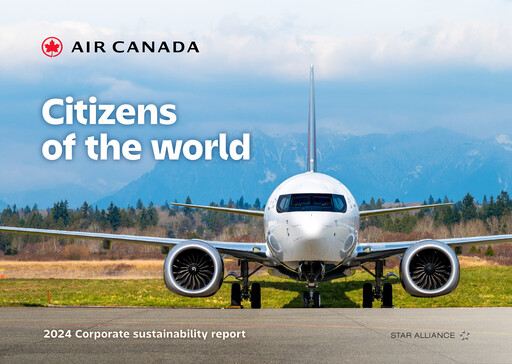 Miniature Air Canada Rapport de durabilité 2024