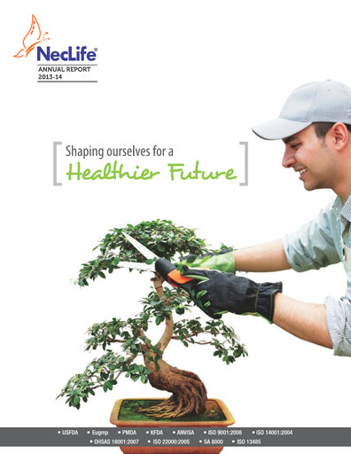 Miniature Nectar Lifesciences
 Rapport annuel 2013-2014