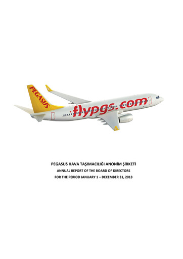 Thumbnail Pegasus Airlines
 Annual Report 2013