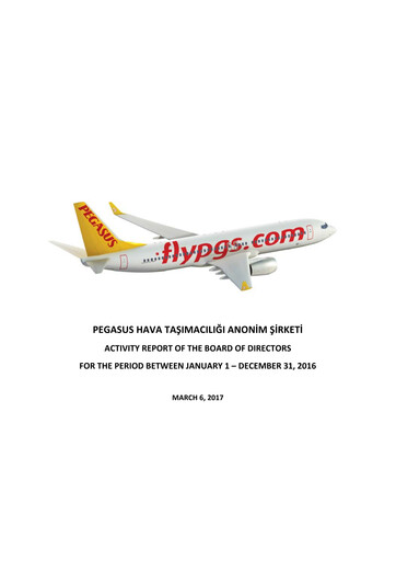 Thumbnail Pegasus Airlines
 Annual Report 2016