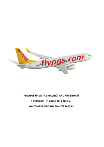 Thumbnail Pegasus Airlines
 Annual Report 2013