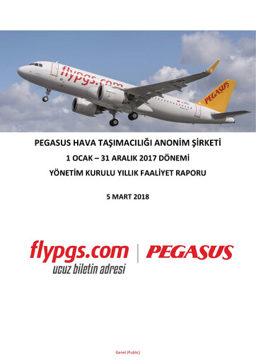 Thumbnail Pegasus Airlines
 Annual Report 2017