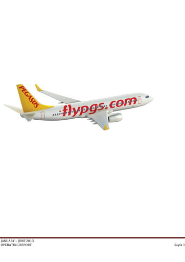 Thumbnail Pegasus Airlines
 Half-year Report 2013-h1