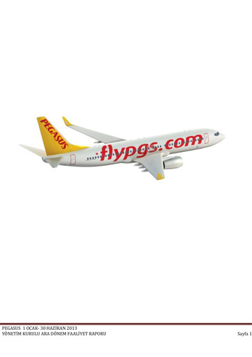 Thumbnail Pegasus Airlines
 Half-year Report 2013-h1