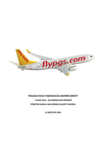 Thumbnail Pegasus Airlines
 Half-year Report 2014-h1