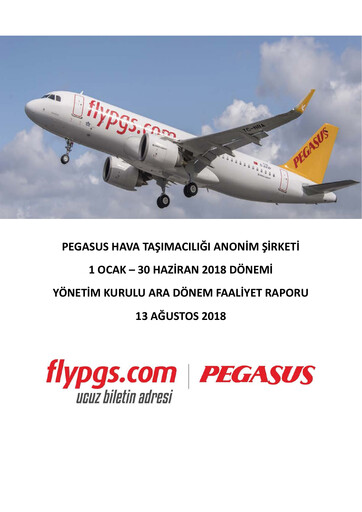 Thumbnail Pegasus Airlines
 Half-year Report 2018-h1