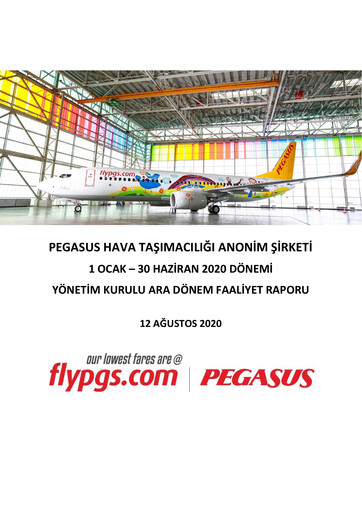 Thumbnail Pegasus Airlines
 Half-year Report 2020-h1