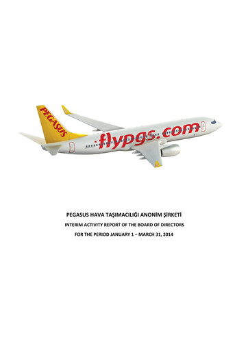 Miniature Pegasus Airlines
 Rapport trimestriel 2014-q1