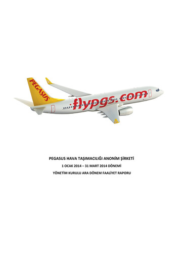 Thumbnail Pegasus Airlines
 Quarterly Report 2014-q1