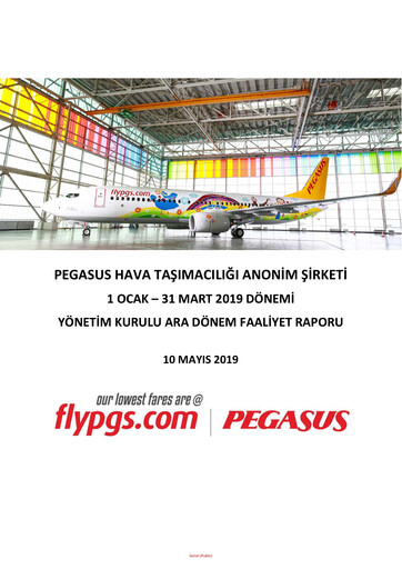 Thumbnail Pegasus Airlines
 Quarterly Report 2019-q1