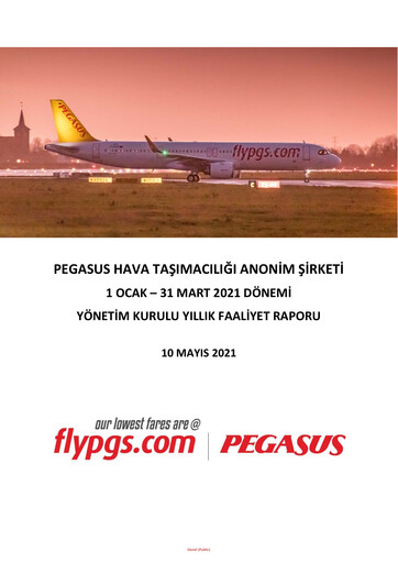 Thumbnail Pegasus Airlines
 Quarterly Report 2021-q1