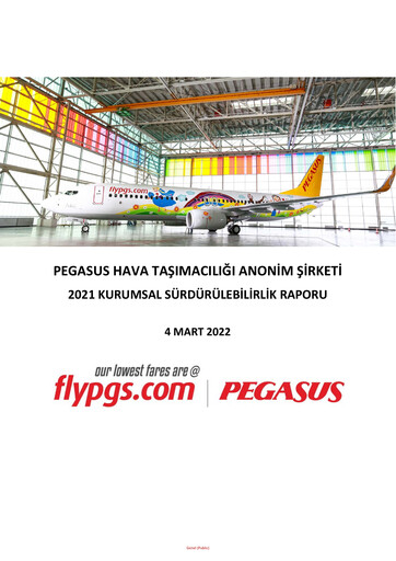 Thumbnail Pegasus Airlines
 Sustainability Report 2021
