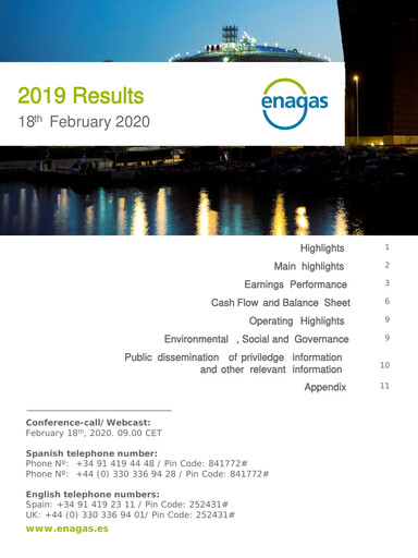 Thumbnail Enagás
 Financial Report 2019