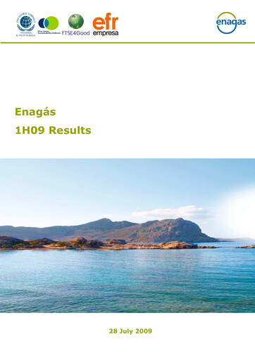 Thumbnail Enagás
 Half-year Report 2009