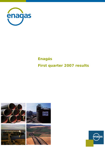 Thumbnail Enagás
 Quarterly Report 2007-q1