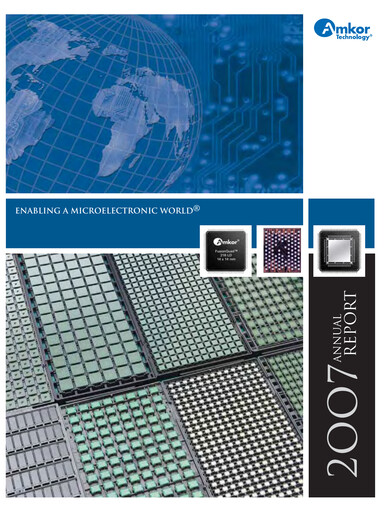 Vorschaubild Amkor Technology
 Jahresbericht 2007