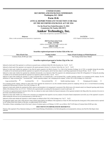 Thumbnail Amkor Technology
 Annual Report 2024