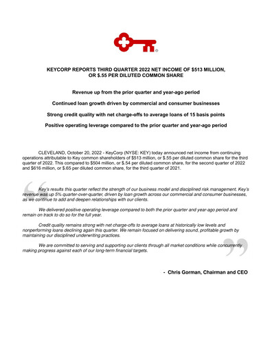 Thumbnail KeyCorp (KeyBank) Quarterly Report 2022-q3