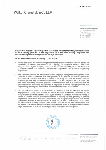Thumbnail Sterling Tools Quarterly Report 2026-q1