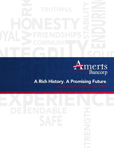 Thumbnail Ameris Bancorp
 Annual Report 2009