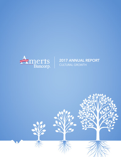 Thumbnail Ameris Bancorp
 Annual Report 2017