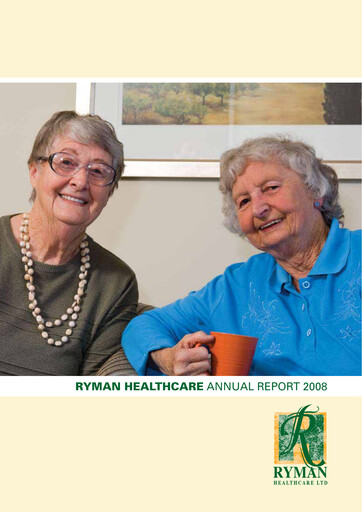 Thumbnail Ryman Healthcare Annual Report 2008