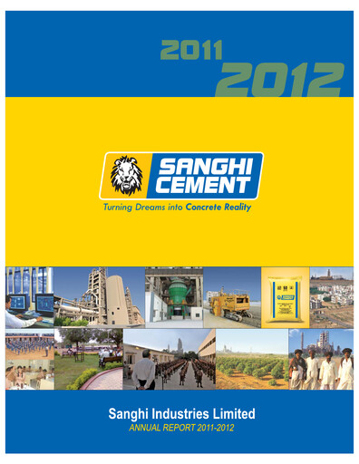 Thumbnail Sanghi Industries
 Annual Report 2011-2012