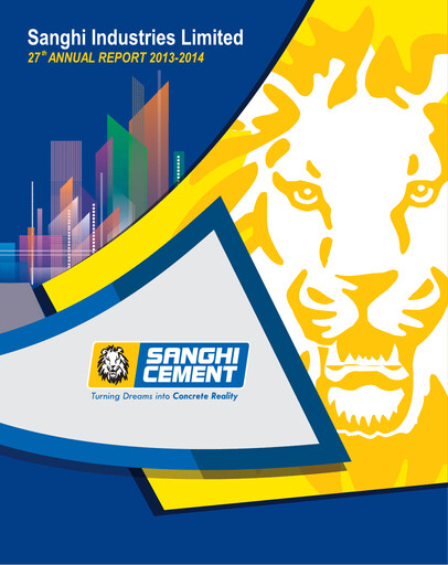 Thumbnail Sanghi Industries
 Annual Report 2013-2014