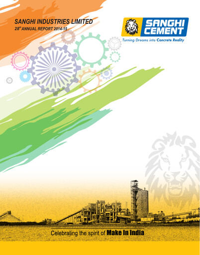 Thumbnail Sanghi Industries
 Annual Report 2014-2015