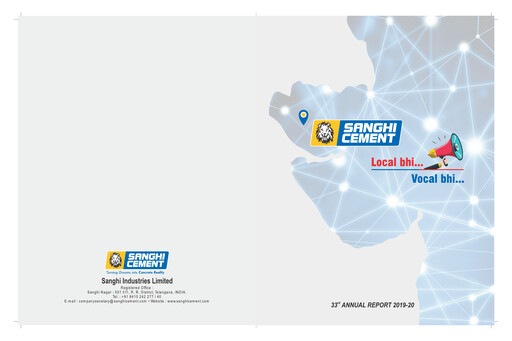 Miniature Sanghi Industries
 Rapport annuel 2019-2020