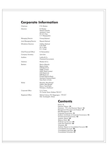 Thumbnail Electrosteel Castings
 Annual Report 2010-2011
