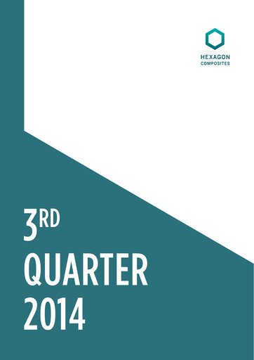 Thumbnail Hexagon Composites Quarterly Report 2014-q3