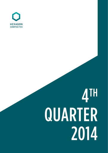 Thumbnail Hexagon Composites Quarterly Report 2014-q4