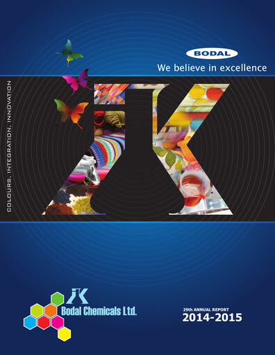 Miniature Bodal Chemicals Rapport annuel 2014-2015