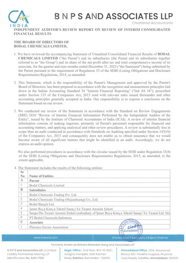 Thumbnail Bodal Chemicals Quarterly Report 2025-q3