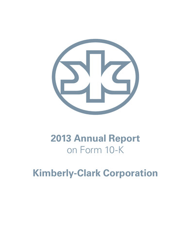 Miniature Kimberly-Clark Rapport annuel 2013