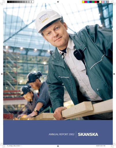 Thumbnail Skanska Annual Report 2002