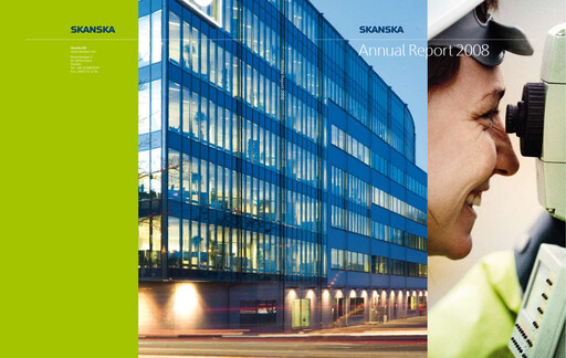 Thumbnail Skanska Annual Report 2008
