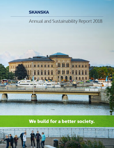 Thumbnail Skanska Annual Report 2018