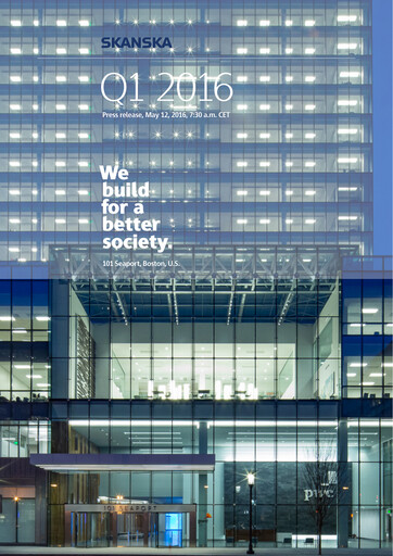 Thumbnail Skanska Quarterly Report 2016-q1