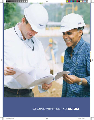 Thumbnail Skanska Sustainability Report 2002