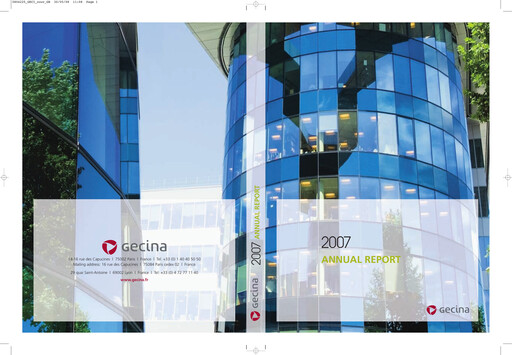 Thumbnail Gecina Annual Report 2007