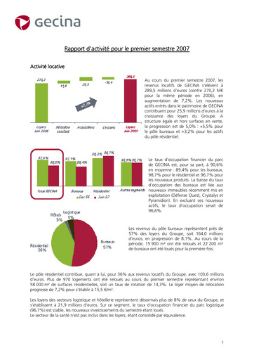 Thumbnail Gecina Half-year Report 2007-h1