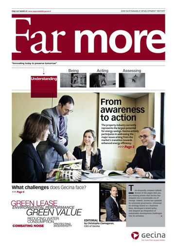 Thumbnail Gecina Sustainability Report 2009