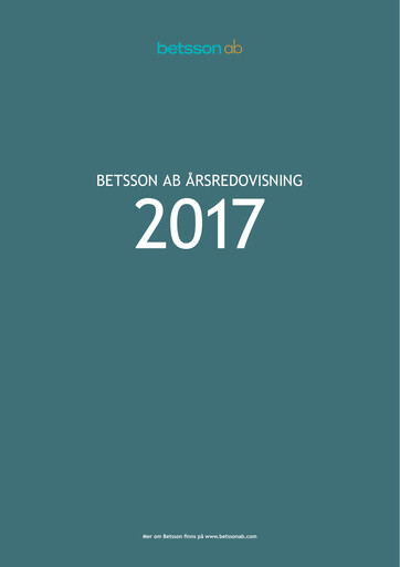 Thumbnail Betsson AB Annual Report 2017