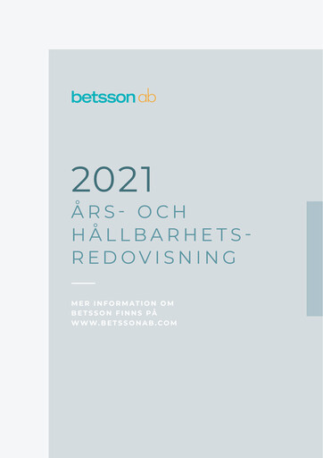 Thumbnail Betsson AB Annual Report 2021